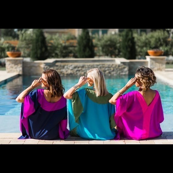 Heidi Houston Melissa Short Kaftan Tunic Mini Dress One Size - Picture 11 of 16